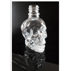 Crâne de bouteille en verre...